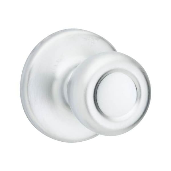 Kwikset Tylo Knob Passage Door Lock with New Chassis with 6AL Latch and RCS Strike Satin Chrome Finish 200T-26D - main